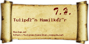Tulipán Hamilkár névjegykártya